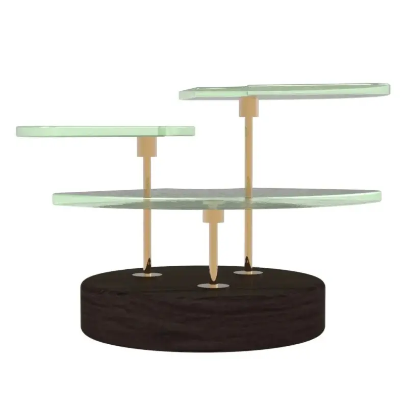 My Glass Studio Petit Fours Stand, Black - Set of 4 - Dia: 18 cm, H: 12 cm My Glass Studio Petit Fours Stand, Black - Set of 4 - Dia: 18 cm, H: 12 cm