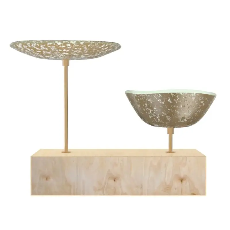 My Glass Studio Nut Bowl, Natural - Set of 4 - 17.5 x 8.0 x 15.0 cm My Glass Studio Nut Bowl, Natural - Set of 4 - 17.5 x 8.0 x 15.0 cm