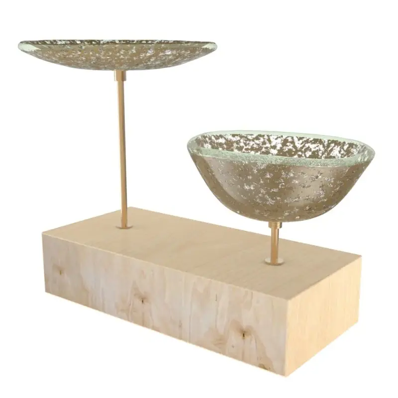 My Glass Studio Nut Bowl, Natural - Set of 4 - 17.5 x 8.0 x 15.0 cm My Glass Studio Nut Bowl, Natural - Set of 4 - 17.5 x 8.0 x 15.0 cm