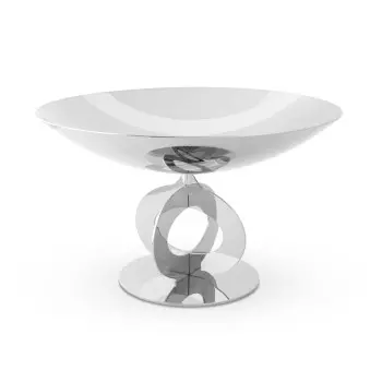Polished Black/ Gold Plated Centerpiece - Dia: 36 cm H: 22 cm