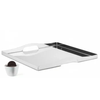 Gold Plated Tray - 35 x 35 cm H: 4 cm