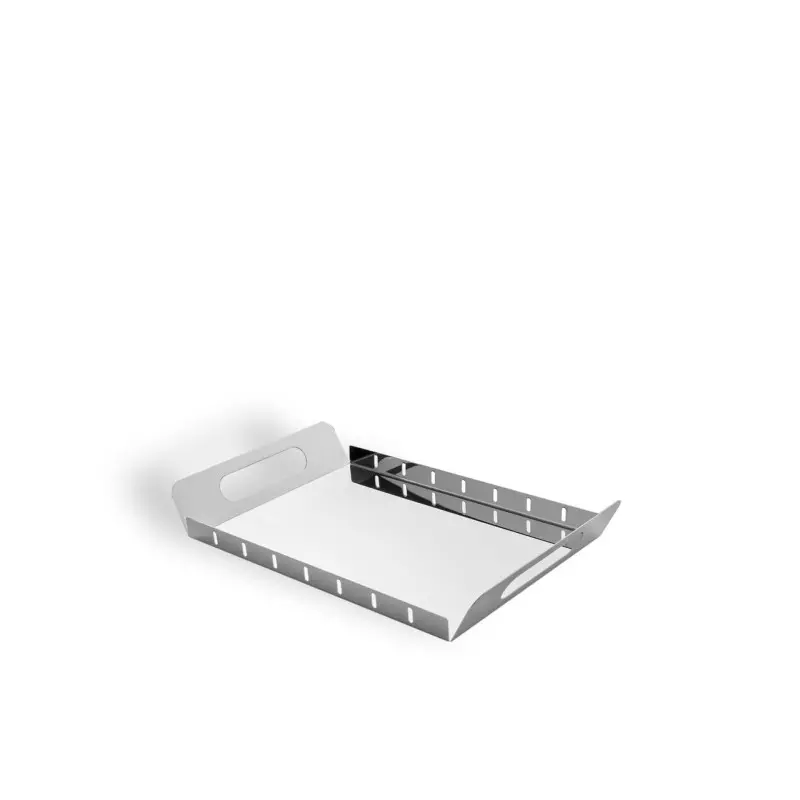 Gold Plated Tray - 24 x 12 cm H: 3 cm
