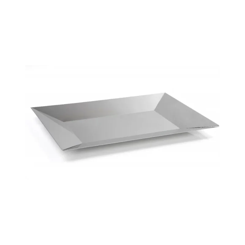 Gold Plated Tray - 39 x 39 cm H: 3.5 cm