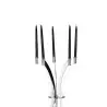 Gold Plated 5 Flame Candleholder - 36.5 x 40 cm H: 35 cm