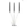Gold Plated 3 Flame Candleholder - 51.7 x 35 cm H: 50 cm