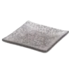 Splendido Collection Square Plate Smoke - 3.75 in Dia x 0.59 in H