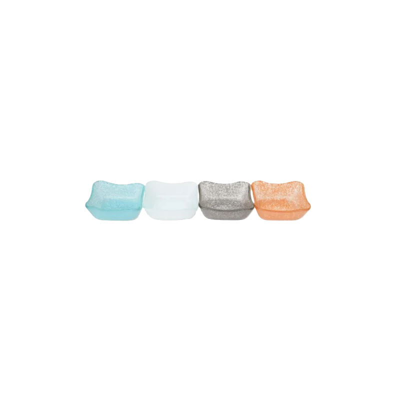 Splendido Collection Square Bowl White - 3.5 in W x 3.5 in L x 1.2 in Splendido Collection Square Bowl White - 3.5 in W x 3.5 in L x 1.2 in