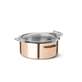 Cosmo Copper Induction Chafing Dish 192.0 Oz (L:12.992'' x W:12.992'')