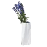 Paper Collection Vase Tall Blue Matte White - 6.5 in L x 6.5 in W x 14 in H