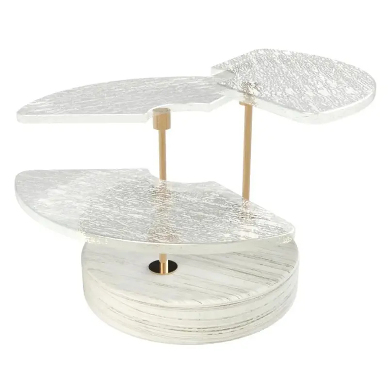My Glass Studio Petit Fours Stand, White - Set of 4 - Dia: 18 cm, H: 12 cm My Glass Studio Petit Fours Stand, White - Set of 4 - Dia: 18 cm, H: 12 cm