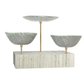 My Glass Studio Nut Bowl, Grey - Set of 4 - 17.5 x 11.0 x 15.0 cm