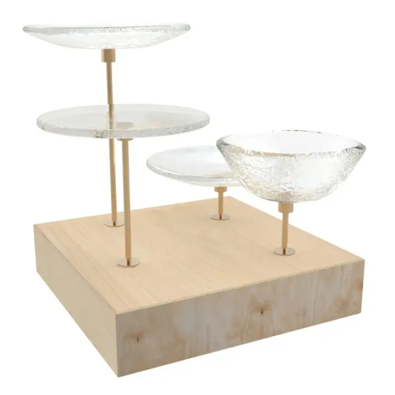 My Glass Studio Nut Bowl, Clear - Set of 4 - 21.5 x 21.5 x 19 cm