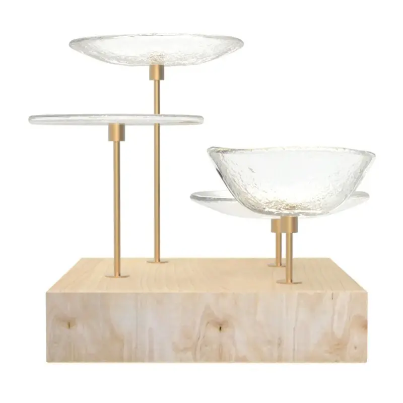 My Glass Studio Nut Bowl, Clear - Set of 4 - 21.5 x 21.5 x 19 cm