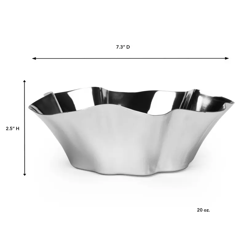 Montenegro Collection Bowl Large Silver - 3.14 in Dia x 1.2 in H Montenegro Collection Bowl Large Silver - 3.14 in Dia x 1.2 in H