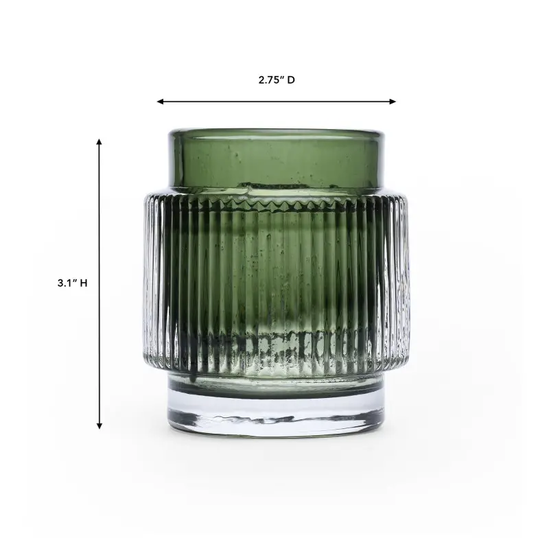 Monda Collection Votive Green - 3.31 in Dia x 3.31 in H - Set of 24 Monda Collection Votive Green - 3.31 in Dia x 3.31 in H - Set of 24
