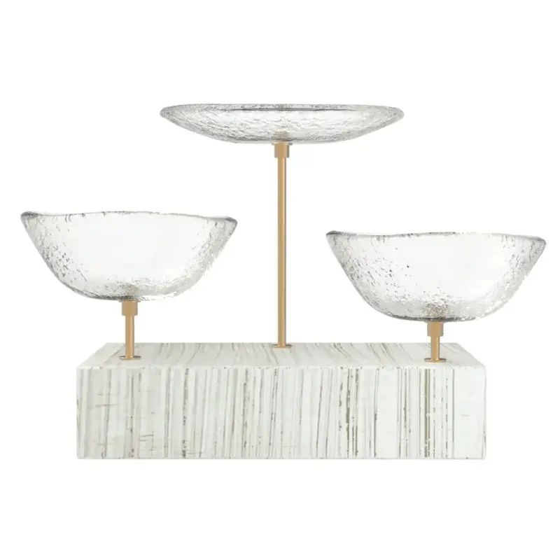 My Glass Studio Nut Bowl, Clear - Set of 4 - 17.5 x 11.0 x 15.0 cm