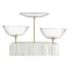 My Glass Studio Nut Bowl, Clear - Set of 4 - 17.5 x 11.0 x 15.0 cm