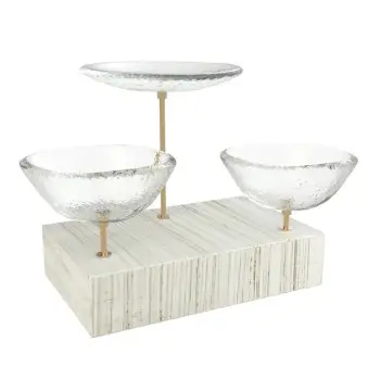 My Glass Studio Nut Bowl, Clear - Set of 4 - 17.5 x 11.0 x 15.0 cm