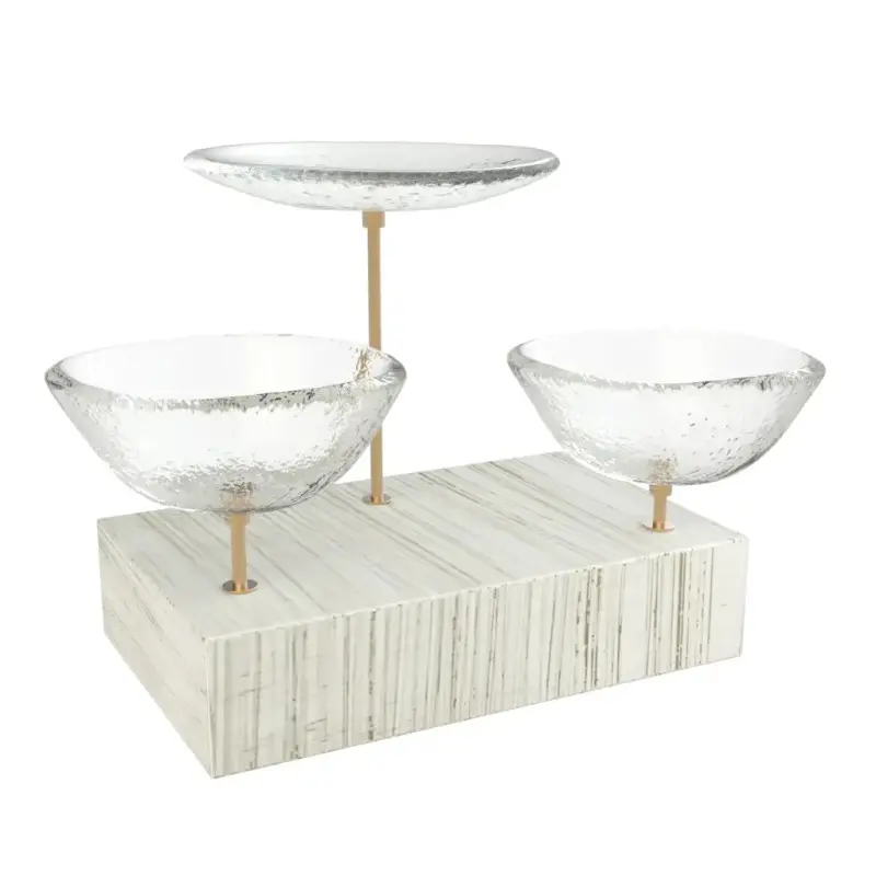 My Glass Studio Nut Bowl, Clear - Set of 4 - 17.5 x 11.0 x 15.0 cm