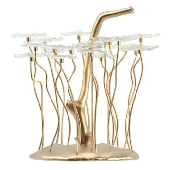 My Glass Studio Petit Fours Stand, Clear - Dia: 25 cm, H: 35 cm