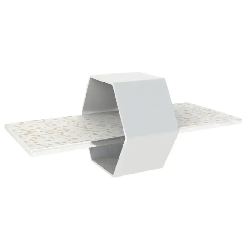 My Glass Studio Petit Fours Stand, White - Set of 4 - 20.0 x 9.5 x 8.5 cm