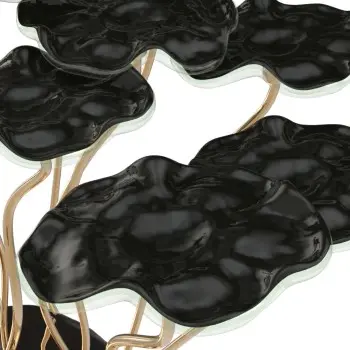 My Glass Studio Petit Fours Stand, Black - Dia: 25 cm, H: 35 cm