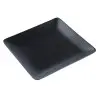 Milano Collection Square plate Black - 10.6 in Dia x 1.25 in H - Set of 4