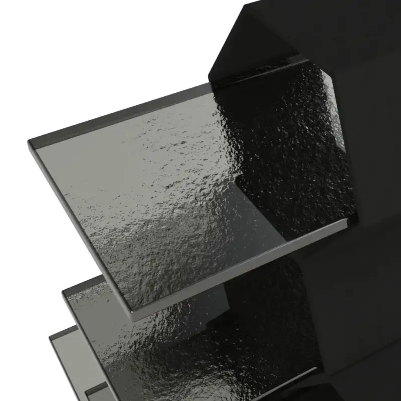 My Glass Studio Petit Fours Stand, Grey - Set of 3 - 23.7 x 20.0 x 28 cm
