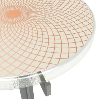 My Glass Studio Petit Fours Stand, Cream - Set of 2 - 23.6 x 13.9 x 25.2 cm