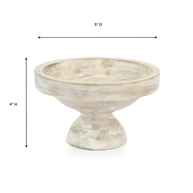 Mendocino Collection Small Footed Bowl - 11 in Dia x 5.25 in H Mendocino Collection Small Footed Bowl - 11 in Dia x 5.25 in H
