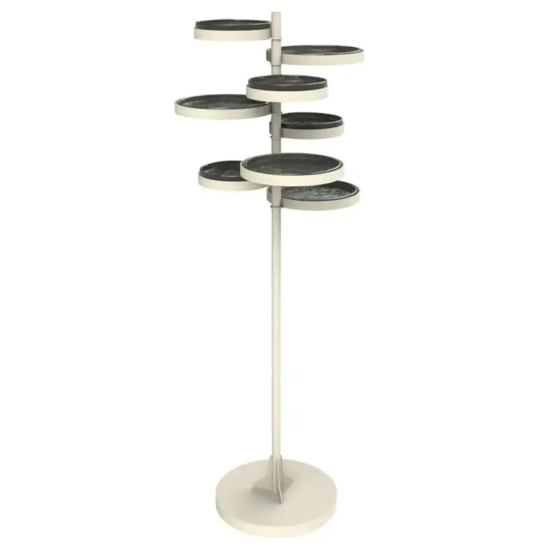My Glass Studio Floor Tea Stand, Grey - Dia: 43 cm, H: 120 cm My Glass Studio Floor Tea Stand, Grey - Dia: 43 cm, H: 120 cm