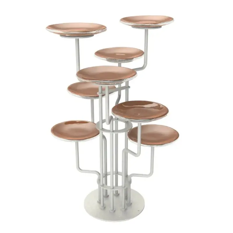 My Glass Studio Petit Fours Stand, Copper - Dia: 26 cm, H: 34 cm My Glass Studio Petit Fours Stand, Copper - Dia: 26 cm, H: 34 cm