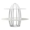 My Glass Studio 2 Tier Cake Stand, White - Set of 2 - Dia: 42 cm, H: 35 cm