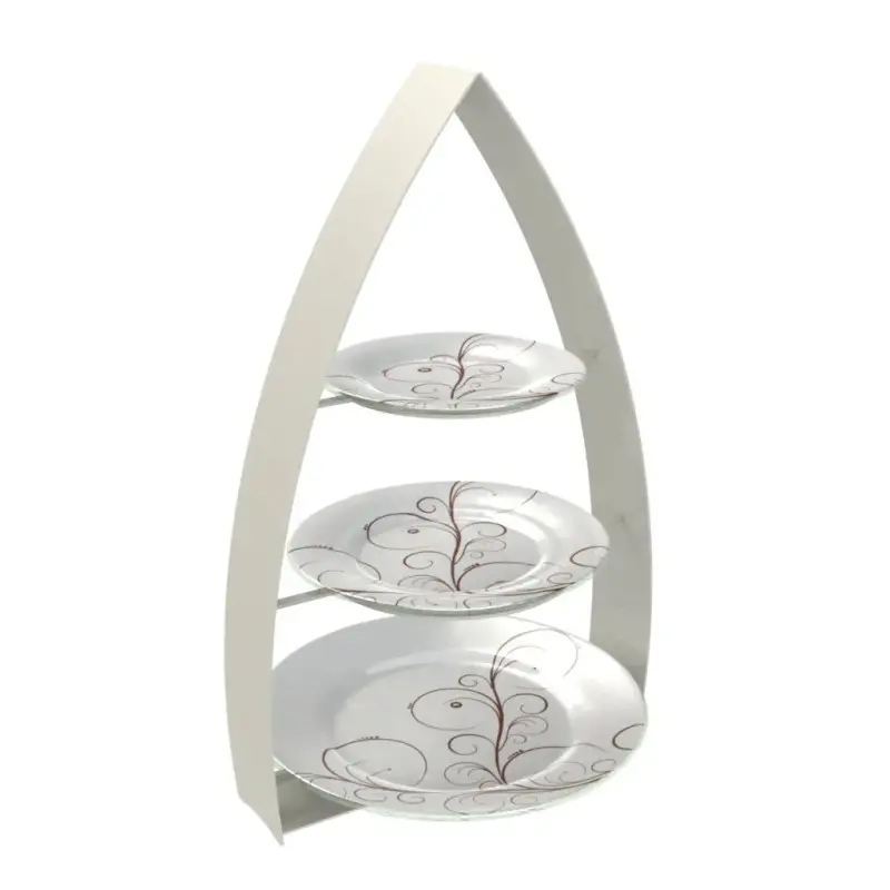 My Glass Studio Tea Stand, Grey - Set of 2 - 35.0 x 24.0 x 56 cm My Glass Studio Tea Stand, Grey - Set of 2 - 35.0 x 24.0 x 56 cm