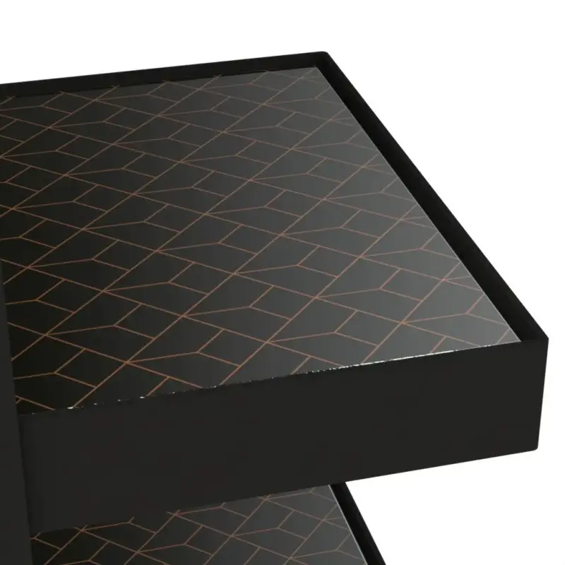 My Glass Studio Tea Stand, Black - Set of 2 - 29.0 x 18.4 x 43.2 cm My Glass Studio Tea Stand, Black - Set of 2 - 29.0 x 18.4 x 43.2 cm