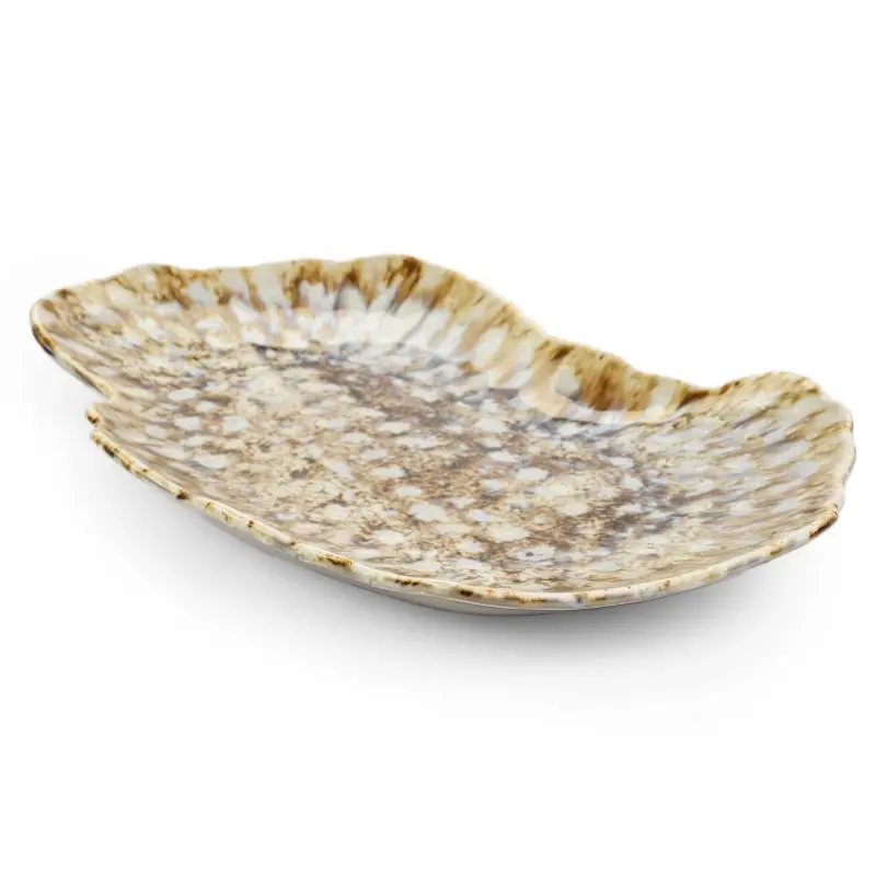La Mer Collection Platter Tan - 8 in W x 11“L x 1 in H - Set of 2 La Mer Collection Platter Tan - 8 in W x 11“L x 1 in H - Set of 2