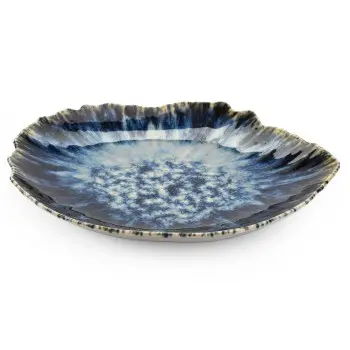 La Mer Collection Main Plate Blue - 11“ Dia x 1 in H - Set of 3