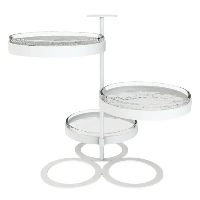 My Glass Studio Tea Stand, Clear - 38.1 x 35.7 x 34 cm
