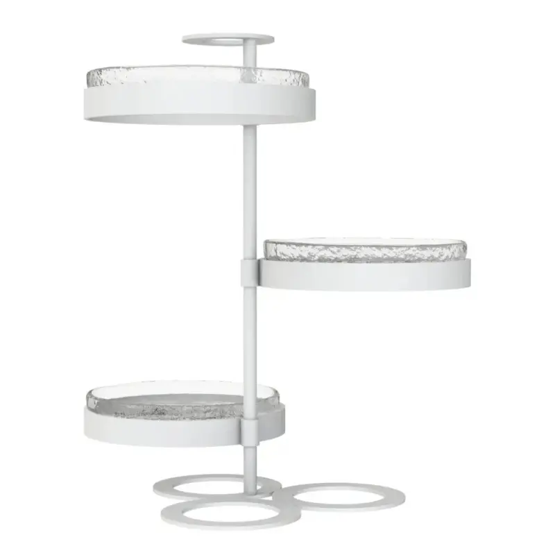 My Glass Studio Tea Stand, Clear - 30.7 x 28.7 x 34 cm
