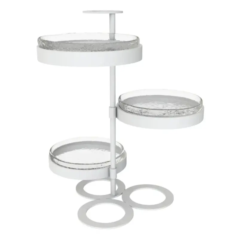 My Glass Studio Tea Stand, Clear - 30.7 x 28.7 x 34 cm