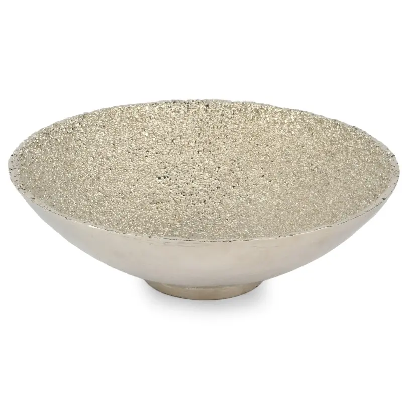 Jerome Collection Medium Bowl Silver - 9 in Dia 2.75“H Jerome Collection Medium Bowl Silver - 9 in Dia 2.75“H