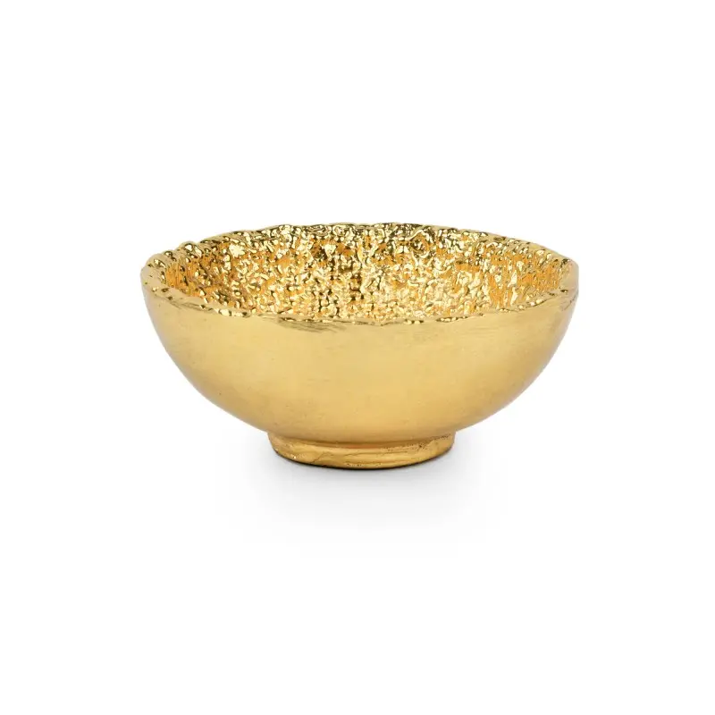 Jerome Collection Small Bowl Gold - 4.75 in Dia x 2
