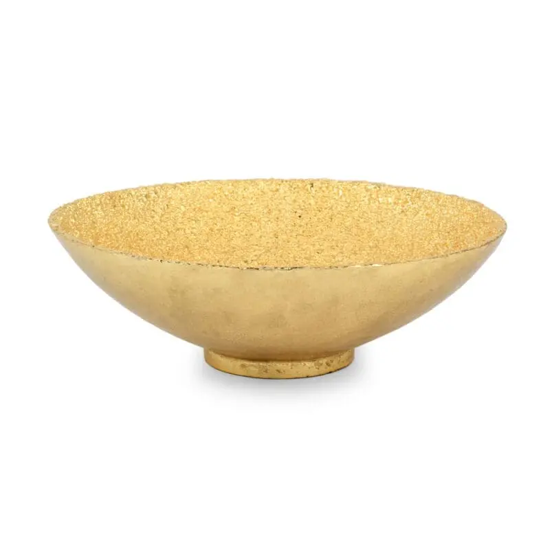 Jerome Collection Medium Bowl Gold - 9 in Dia 2.75“H Jerome Collection Medium Bowl Gold - 9 in Dia 2.75“H