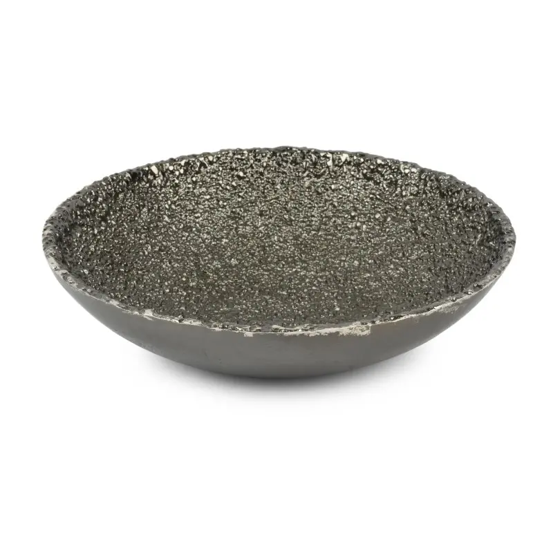 Jerome Collection Large Bowl Charcoal - 13.5 in Dia x 4.25 in H