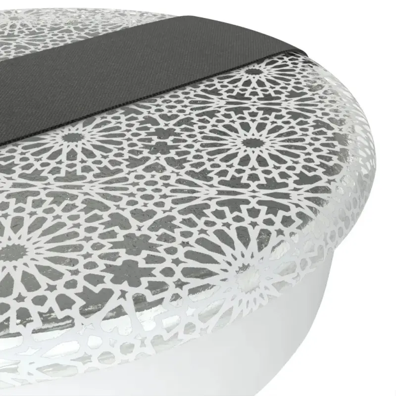 My Glass Studio Bento Box, White - Set of 4 - Dia: 15 cm, H: 4 cm My Glass Studio Bento Box, White - Set of 4 - Dia: 15 cm, H: 4 cm