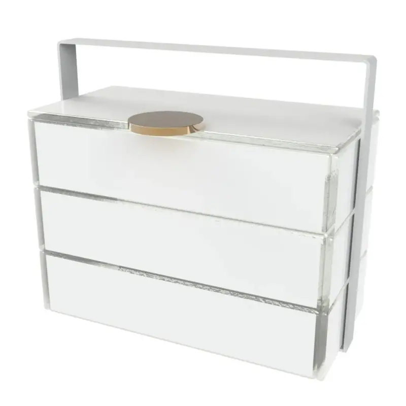 My Glass Studio Bento Box, White - Set of 2 - 22.8 x 13.0 x 20 cm My Glass Studio Bento Box, White - Set of 2 - 22.8 x 13.0 x 20 cm