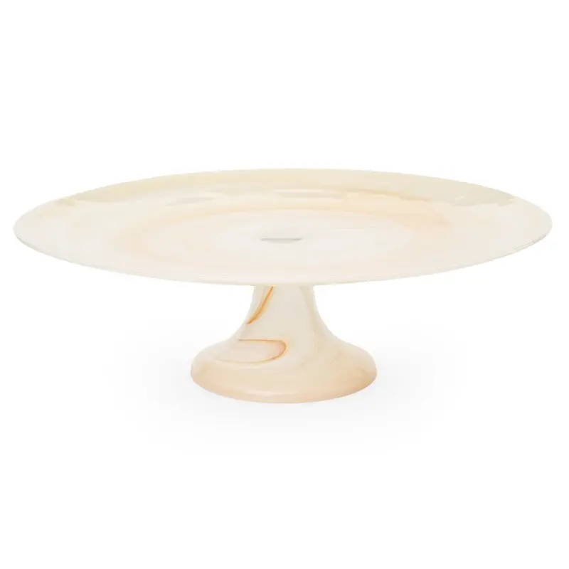 Impresa Collection Cake Plate Tan - 13 in Dia x 4 in H Impresa Collection Cake Plate Tan - 13 in Dia x 4 in H