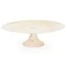 Impresa Collection Cake Plate Tan - 13 in Dia x 4 in H