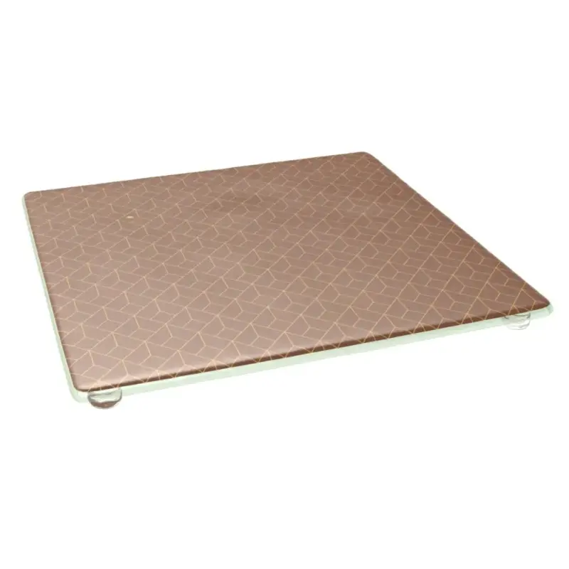 My Glass Studio Footed Board, Brown - Set of 6 - 30.0 x 30.0 x 2 cm My Glass Studio Footed Board, Brown - Set of 6 - 30.0 x 30.0 x 2 cm