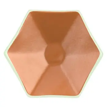 My Glass Studio Tasting Plate, Copper - Set of 24 - Dia: 12 cm, H: 2 cm